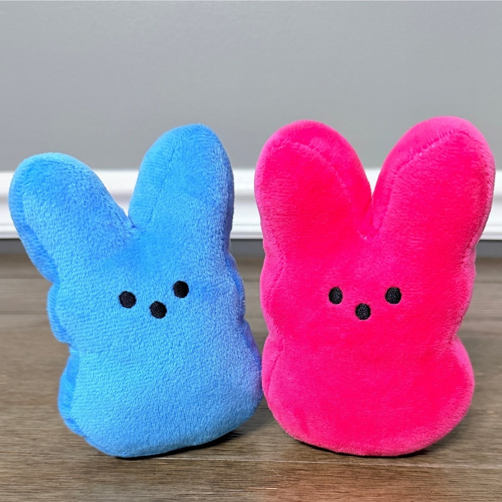 Peeps Easter Bunny Plush Lot of‎ 2